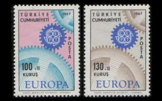 Turkki 2044-5 ** Europa (1967)