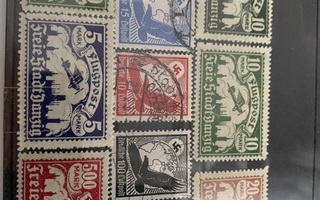 Vanhoja saksalaisia postimerkkejä