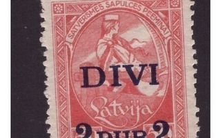 LATVIA, ENSIMMÄINEN KANSALLINEN KOKOUS 2 RUP./50 KOP. 1921