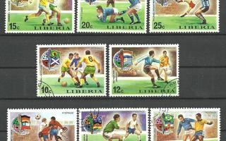 JALKAPALLO urheiluaiheinen sarja MM'74 LIBERIA o