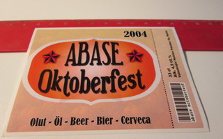 Nokian panimo ABASE Oktoberfest olut etiketti