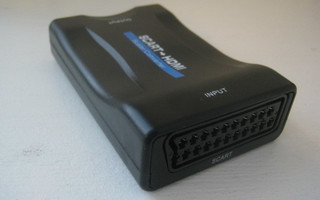 Scart -> HDMI adapteri + 0,75m HDMI kaapeli