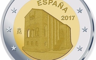 ** ESPANJA 2€ 2017 Santa Maria del Naranco pillerissä **
