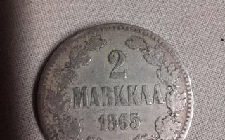 2 markkaa 1865