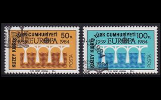 Turkki Kypros 142-3 o Europa (1984)