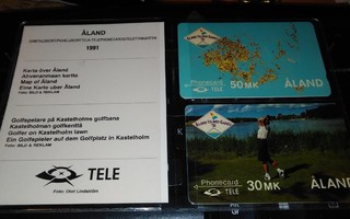 Åland Ahvenanmaa 1991 Puhelinkortit