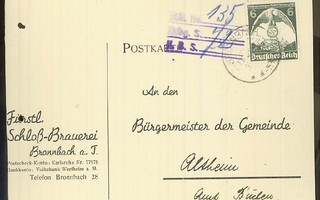 Saksa Mi 586 postikortti