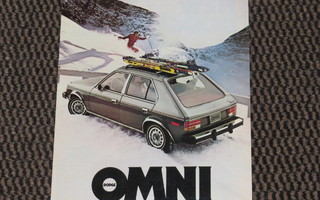 1978 Dodge Omni esite - KUIN UUSI