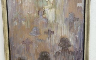 Upea sotaaikainen maalaus Arvi Tynys 1942