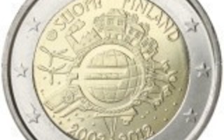 Suomi 2012 2 € Euro 10 vuotta 2 euroa kolikko