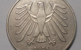 Saksa. 5 mark 1975J.