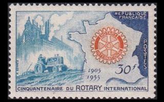 Ranska 1035 ** Rotary International 50v (1955)
