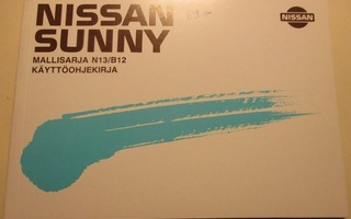 Nissan Sunny N13 11/1988-1991 käyttöohjekirja suomenkielinen