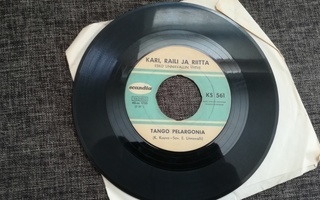 Kari, Raili ja Riitta - Tango Pelargonia / Julma Lempi 7"