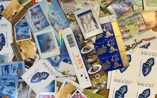 Käyttämättömiä postimerkkejä arvo 70€