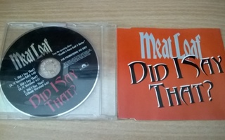 Meat Loaf - Did i Say That? (promo-cds) & Braver Than We Are