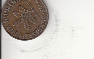 2 pfennig   J 1964 saksa  kl 6
