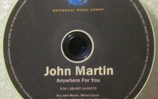 John Martin • Anywhere For You PROMO CDr-Single