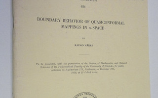 Raimo Näkki : Boundary behavior of quasiconformal mapping...