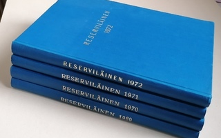 Reserviläinen lehti 1969-1972  sidotut vuosikerrat