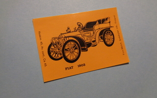 TT-etiketti Fiat 1903