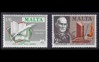 Malta 420-1 ** Kirjailijoita (1971)