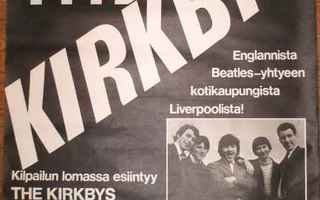 The Kirkbys (U.K.)  yhtyeen vanha keikkajuliste (Sis.pk:t)