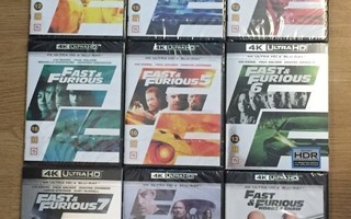 The Fast and the Furious 1-8 + Hobbs & Shaw (4K) UUSI