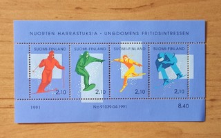 Suomi postimerkki, laskettelu pienoisarkki