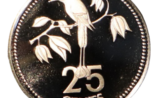 Belize 1975 25 Cents Proof