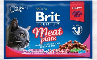 BRIT Premium Cat Meat Plate - kissan märkäruoka 