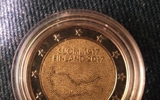 Juhlaraha 2 €  Suomi 100 v 1917-2017