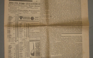 Sanomalehti  Karjalainen 29.2.1920