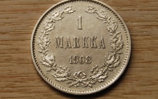 1 Markka 1908 Hopeaa, Suomi
