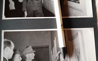 2 valokuvaa saksan  kenraali dietl