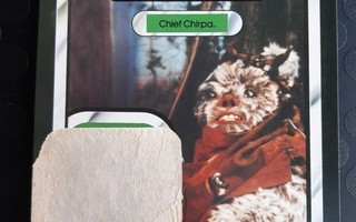 Star wars vintage Chief Chirpa Cardback