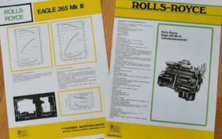 Sisu Rolls-Royce Eagle 265 Mk III moottori esite - KUIN UUSI