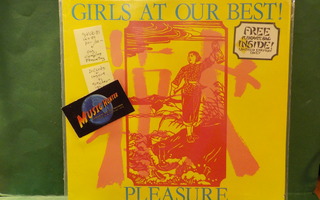 GIRLS AT OUR BEST! - PLEASURE M-/M- 1ST UK -81 PRESS LP