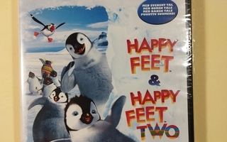 (SL) UUSI 2 DVD) Happy Feet 1 & 2 (PUHUMME SUOMEA)