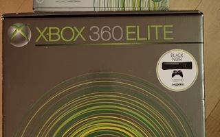 xbox 360 elite konsoli + pelejä + HD DVD + tarvikkeita