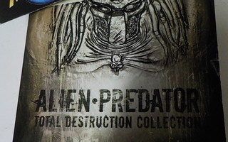 ALIEN - PREDATOR TOTAL DESTRUCTION 8 DVD BOKSI +