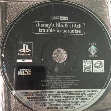 Disney Lilo & Stitch Trouble in Paradise PS1 promo 