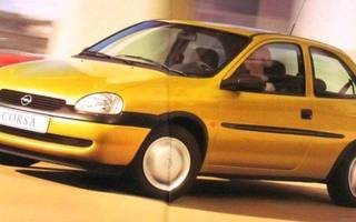 1997 Opel Corsa esite - KUIN UUSI - 40 siv - suom