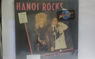 HANOI ROCKS - BACK TO MYSTERY CITY EX/EX+ LP + 4 NIMMARIT!!!