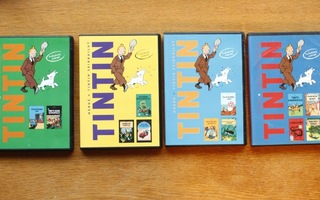 Hergé - Tintin Seikkailut DVD #1 #3 #4 #5 ja #6