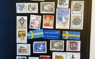 Ruotsi Norja Tanska postimerkkejä 12 g.