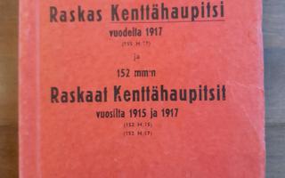 155 mm:n Raskas Kenttähaupitsi vuodelta 1917 jne.