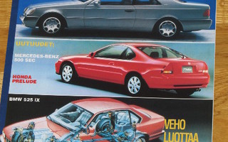 1992 Veho Uutiset 1/92 Mercedes-Benz BMW Honda esite