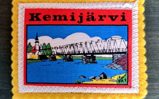 Kemijärvi vintage kangasmerkki