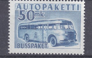 1958 50 mk autopakettimerkki postituoreena.